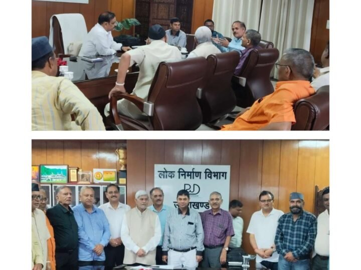 गड्ढामुक्त सड़कों के लिए पीडब्ल्यूडी के प्रमुख अभियंता से मिला संयुक्त नागरिक संगठन, पांच साल तक ठेकेदारों की जवाबदेही तय करने की मांग