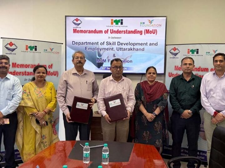 उत्तराखंड के युवाओं के कौशल विकास और रोजगार को मिलेगी नई गति,सेवायोजन विभाग और एम3एम फाउंडेशन के बीच समझौता