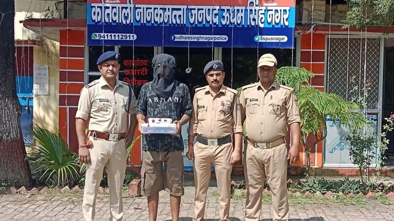 39 लाख की स्मैक के साथ शातिर नशा तस्कर गिरफ्तार
