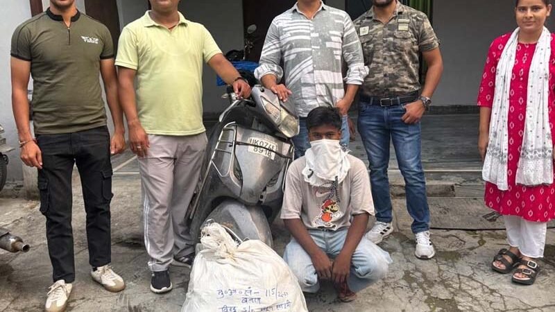 ऋषिकेश में अवैध शराब तस्करी का खुलासा, 146 पव्वे-पाउच के साथ एक गिरफ्तार