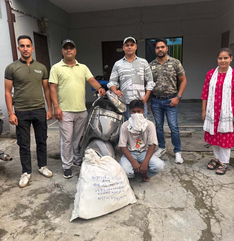ऋषिकेश में अवैध शराब तस्करी का खुलासा, 146 पव्वे-पाउच के साथ एक गिरफ्तार