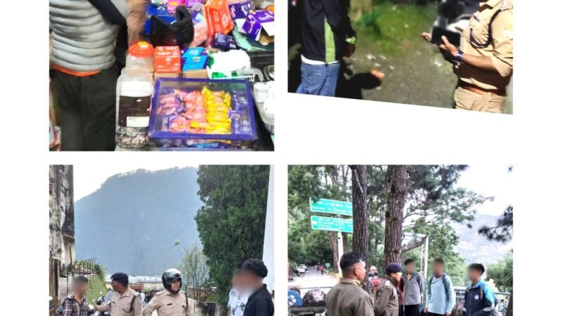 गोपेश्वर में पुलिस की सख्ती, गलियों में पैदल गश्त और ड्रोन से निगरानी