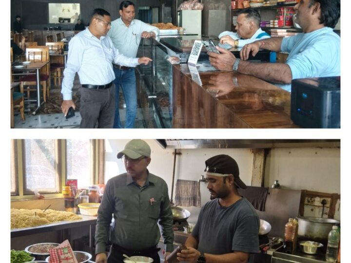 FDA की त्योहारी सीजन में कार्रवाई, देहरादून से मसूरी तक मिठाई और रेस्टोरेंटों की जांच,आठ खाद्य नमूने जांच के लिए भेजे