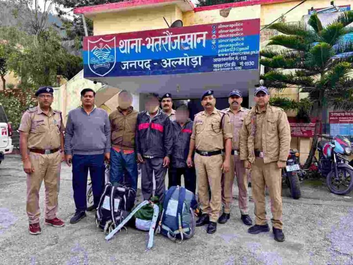 अल्मोड़ा में 25.240 किलो गांजे के साथ तीन तस्कर गिरफ्तार, पुलिस टीम पर पातल से किया हमला