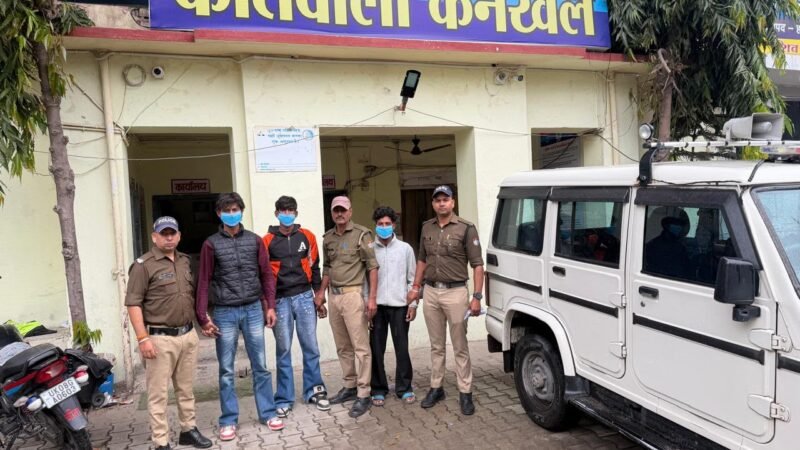 ऑपरेशन प्रहार के तहत हरिद्वार पुलिस की कार्रवाई, फायरिंग और हत्या के प्रयास में तीन आरोपी गिरफ्तार
