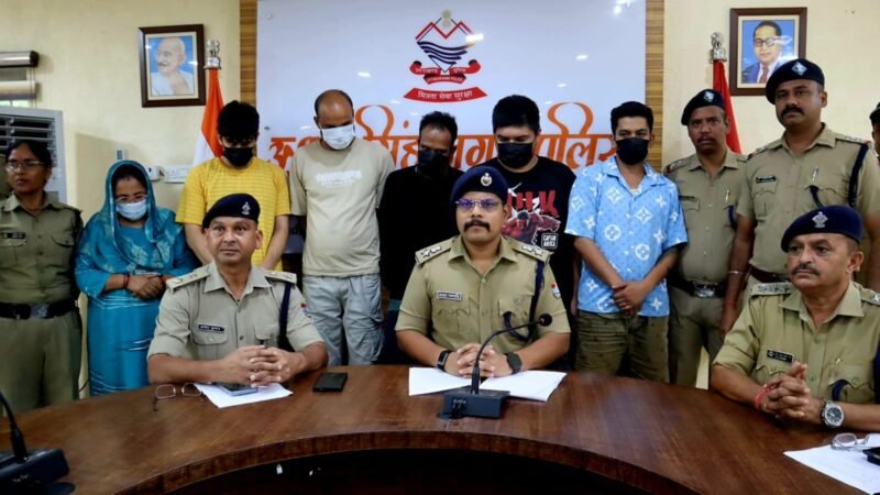 बहेड़ी से झुलाघाट तक नशा तस्करी की कड़ी पर ऊधम सिंह नगर पुलिस का प्रहार, छह तस्कर गिरफ्तार